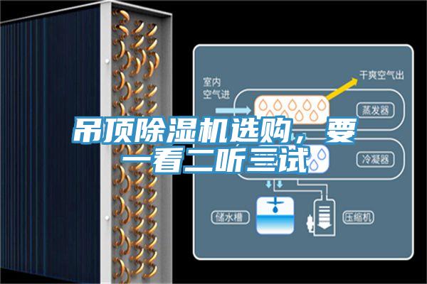 吊頂除濕機選購，要一看二聽三試