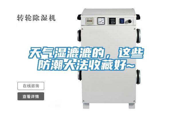 天氣濕漉漉的，這些防潮大法收藏好~