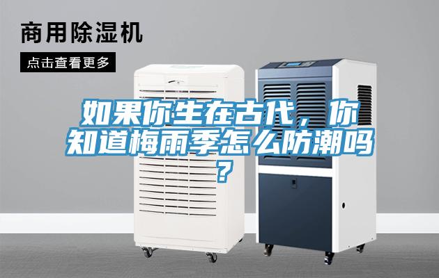 如果你生在古代，你知道梅雨季怎么防潮嗎？