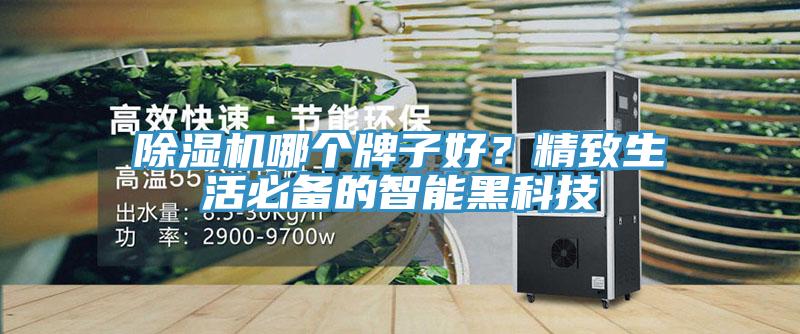 除濕機哪個牌子好？精致生活必備的智能黑科技