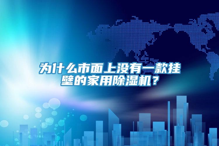 為什么市面上沒(méi)有一款掛壁的家用除濕機(jī)？