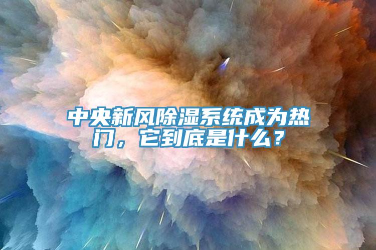 中央新風(fēng)除濕系統(tǒng)成為熱門，它到底是什么？