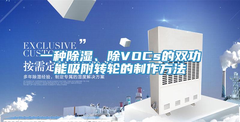 一種除濕、除VOCs的雙功能吸附轉(zhuǎn)輪的制作方法