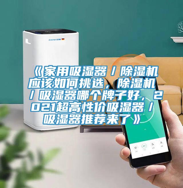 《家用吸濕器／除濕機應(yīng)該如何挑選，除濕機／吸濕器哪個牌子好，2021超高性價吸濕器／吸濕器推薦來了》