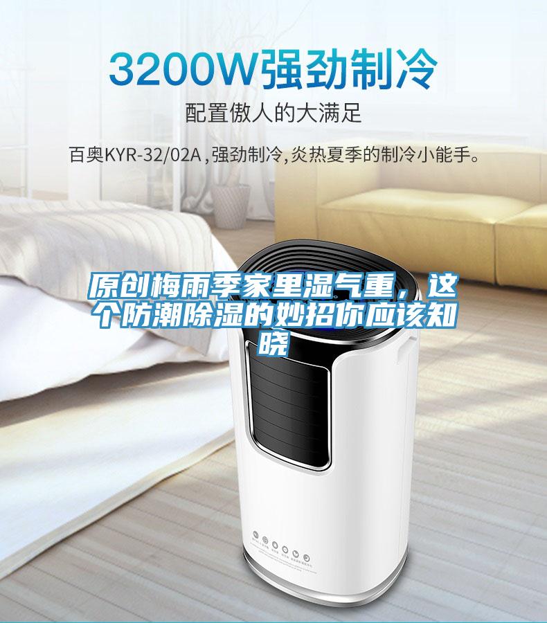 原創(chuàng)梅雨季家里濕氣重，這個防潮除濕的妙招你應該知曉