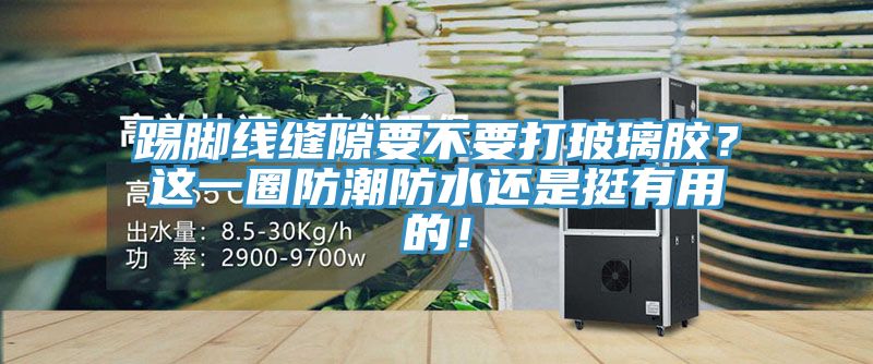 踢腳線縫隙要不要打玻璃膠？這一圈防潮防水還是挺有用的！