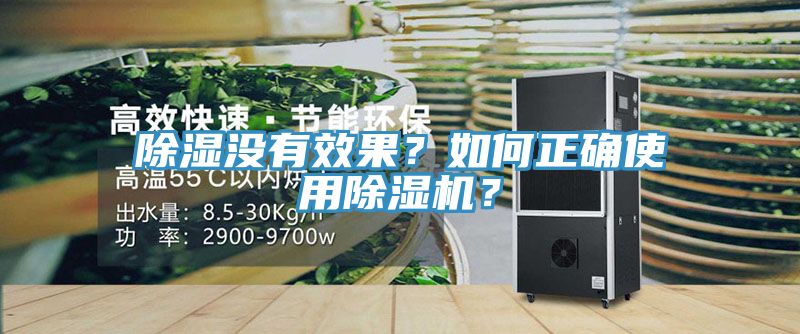 除濕沒有效果？如何正確使用除濕機？