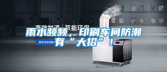 雨水頻頻，印刷車間防潮有“大招”！