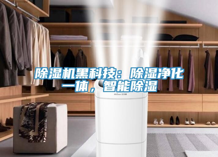 除濕機黑科技：除濕凈化一體，智能除濕