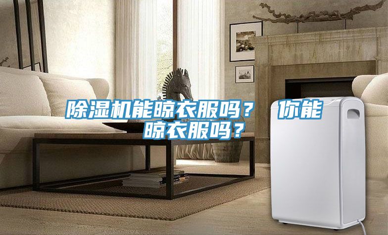 除濕機(jī)能晾衣服嗎？ 你能晾衣服嗎？